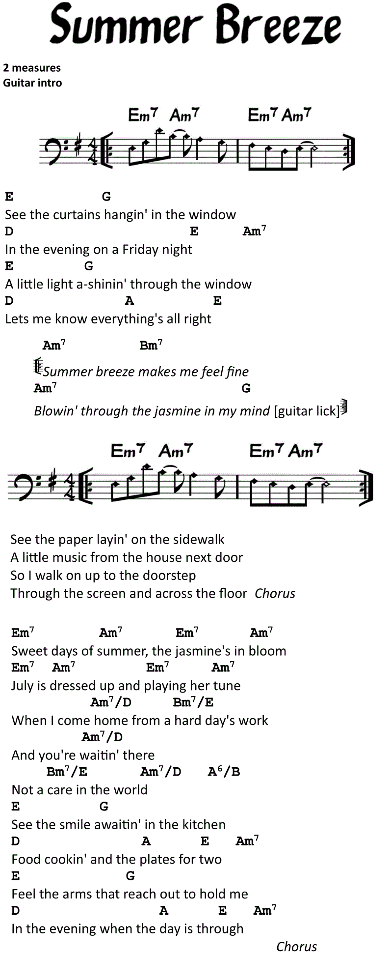 Sheet Music